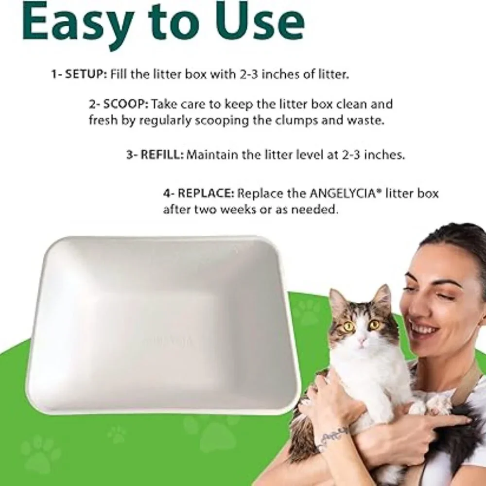 Disposable Litter Boxes for Cats Baking Soda Effect and Maximum Odor Control(5)